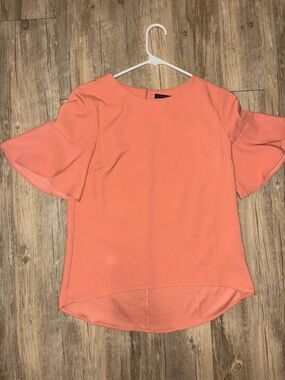 Banana Republic Coral Bell Sleeve Blouse